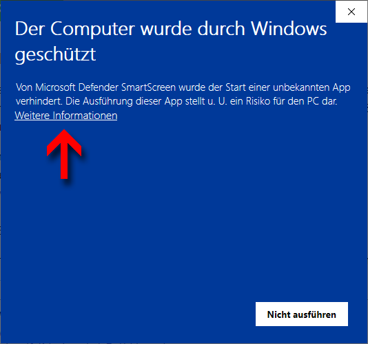 Installation Schritt 1